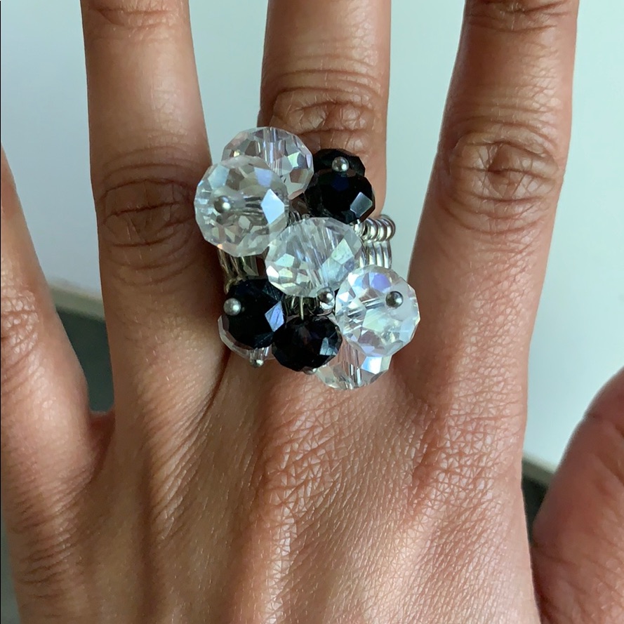 Nwt Cocktail Ring With Adjustable Band